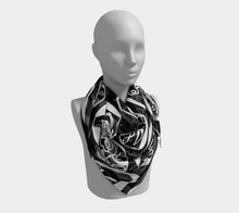 Load image into Gallery viewer, 7 FACES OF CURSE SCARF BLACK