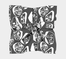 Load image into Gallery viewer, 7 FACES OF CURSE SCARF BLACK