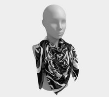 Load image into Gallery viewer, 7 FACES OF CURSE SCARF BLACK