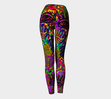 Load image into Gallery viewer, THE EYES OF LOVE AND HATE YOGA PANTS
