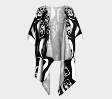 Load image into Gallery viewer, 7 FACES OF CURSE KIMONO DRAPED BLACK