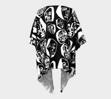 Load image into Gallery viewer, 7 FACES OF CURSE KIMONO DRAPED BLACK