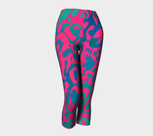 Load image into Gallery viewer, PINK BLUE LEOPARD LEGGINGS