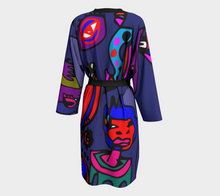 Load image into Gallery viewer, Curse Face Wrap Dress