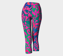 Load image into Gallery viewer, PINK BLUE LEOPARD LEGGINGS